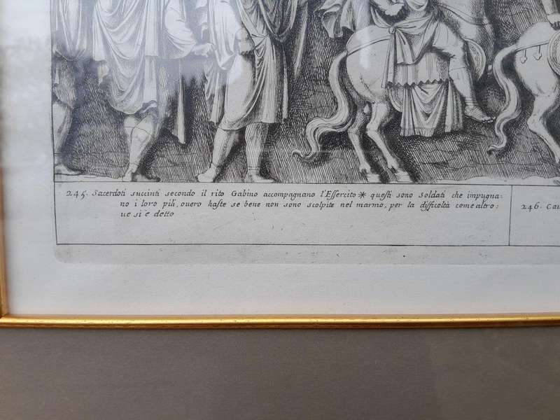 A Set Of Six Decorative Engravings In Gilded Frames