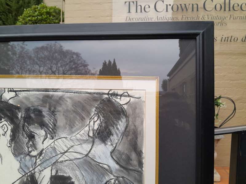 A 20th Century Charcoal And Pastel Signed And Dated 1992 ND