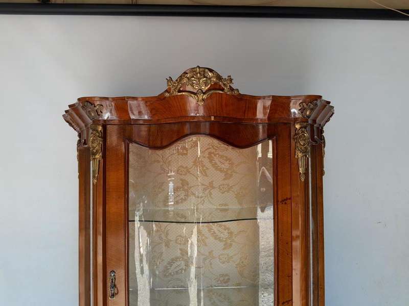 A 20TH Century French Style Kingswood Vitrine With Vernis Martin Gilt Metal Mounts
