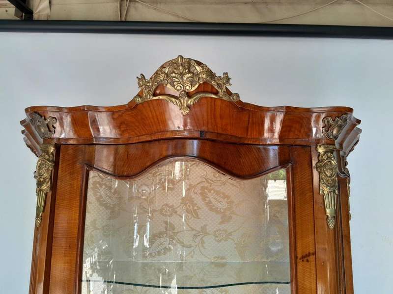 A 20TH Century French Style Kingswood Vitrine With Vernis Martin Gilt Metal Mounts