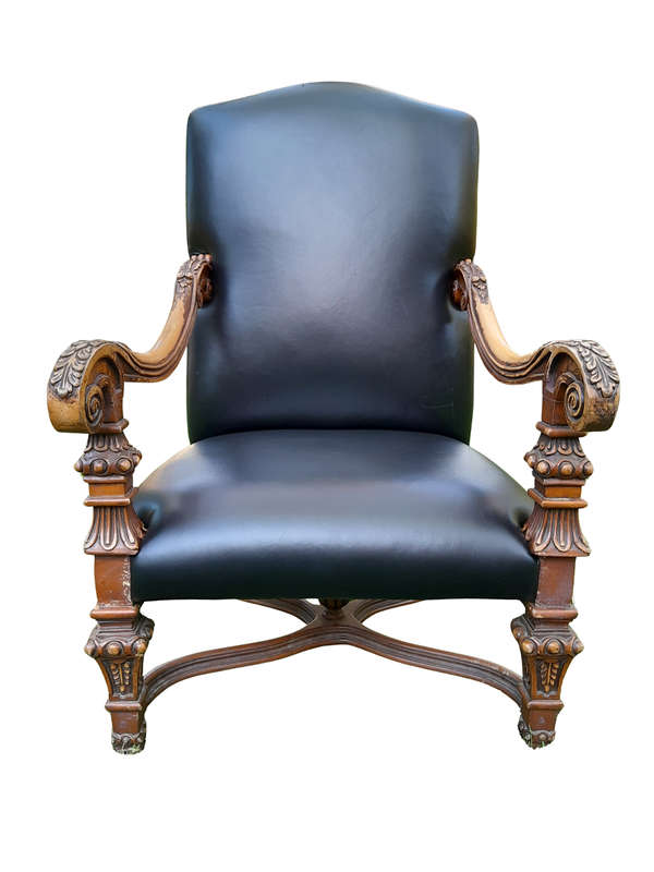 High Back Occasional Arm Chair