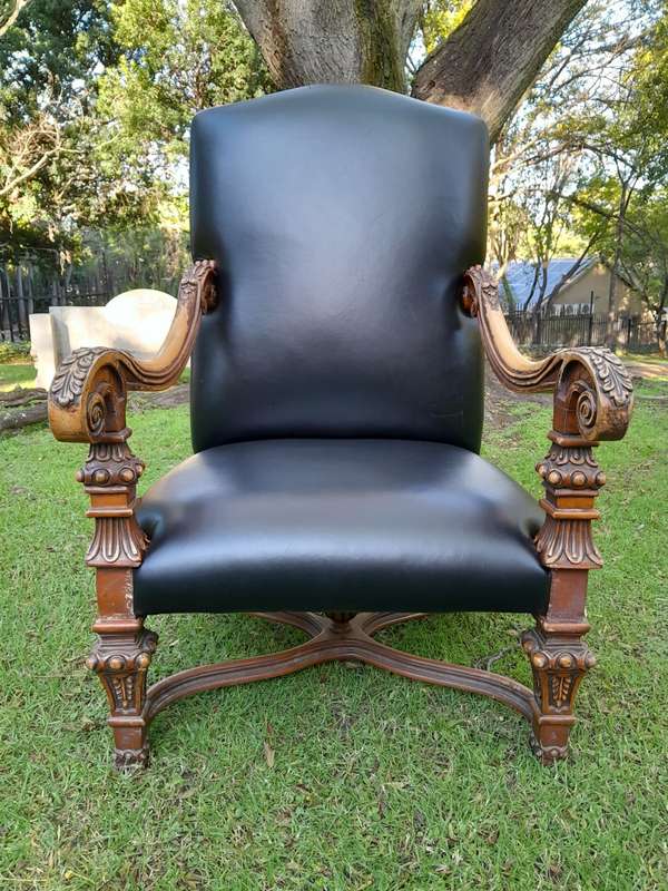 High Back Occasional Arm Chair