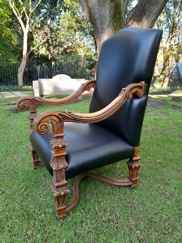High Back Occasional Arm Chair