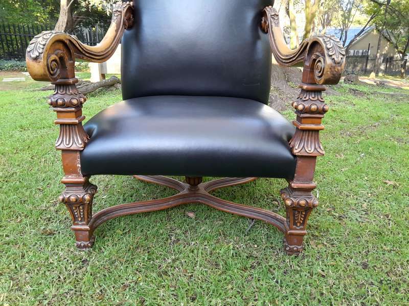 High Back Occasional Arm Chair