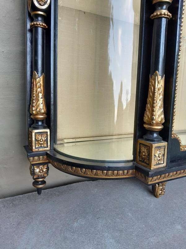 A Massive French 19th Century Carved and Gilded Wall Display Cabinet