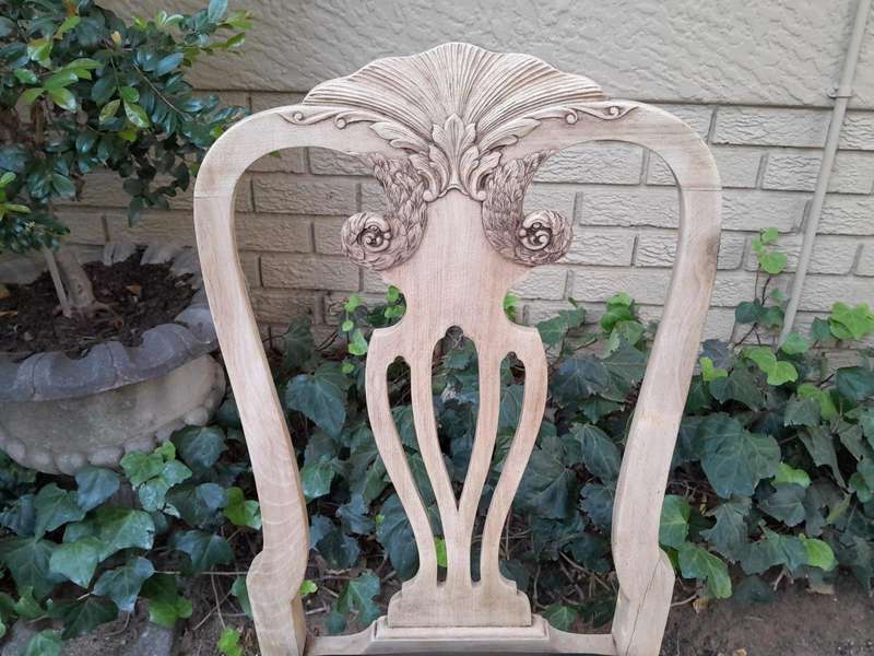 A 20th Century Set of Eight Chairs Including Two Carvers/Armchairs in A Bleached Contemporary Fin...