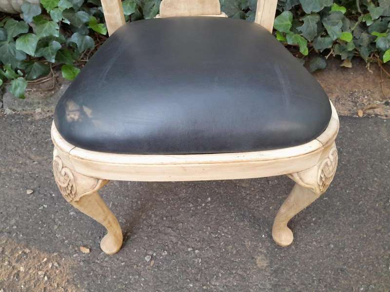 A 20th Century Set of Eight Chairs Including Two Carvers/Armchairs in A Bleached Contemporary Fin...
