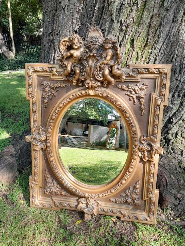 A French Rococo Style Ornately Carved and Gilded Bevelled Mirror 3