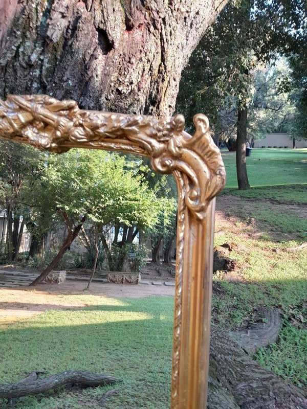A French Rococo Style Ornately Carved and Gilded Bevelled Mirror 6