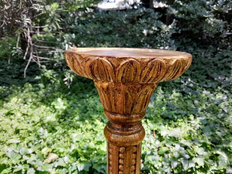 A Pair of Mid Size French Style Hand Gilded Candle Holders