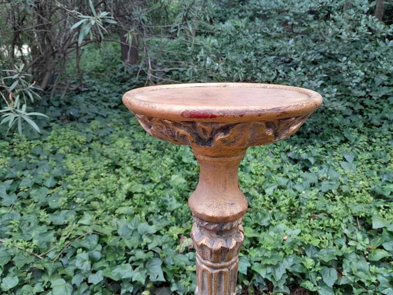 A Pair of Mid Size French Style Hand Gilded Candle Holders
