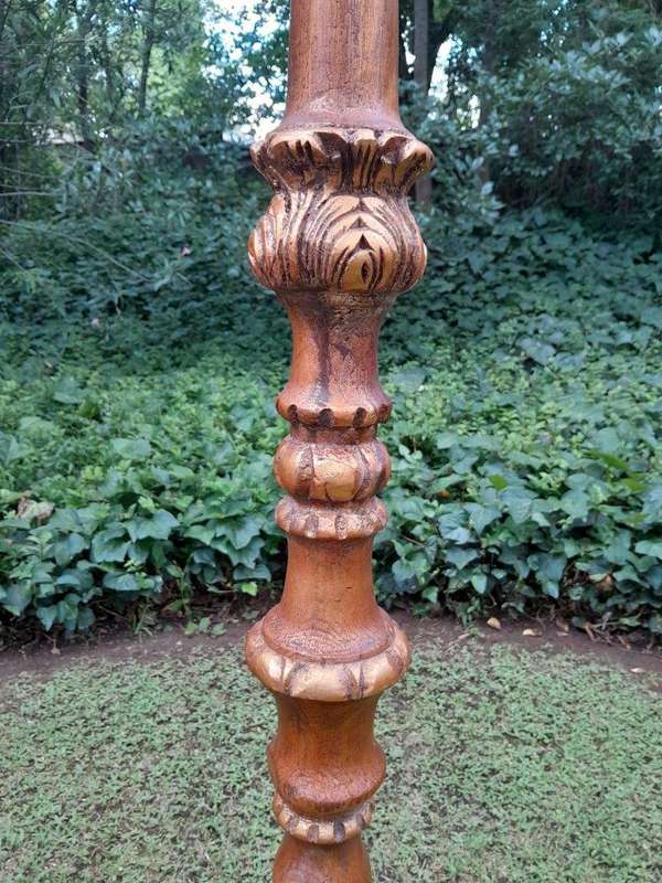 A Pair of Large Size French Style Hand Gilded Candle Holders