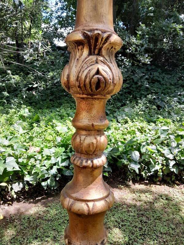 A Pair of Mid Size French Style Hand Gilded Candle Holders