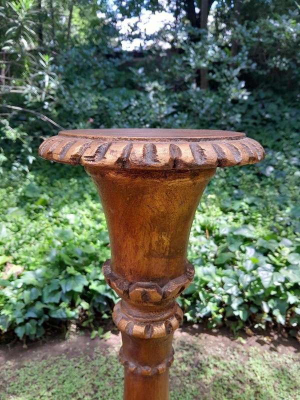 A Pair of Small Size French Style Hand Gilded Candle Holders