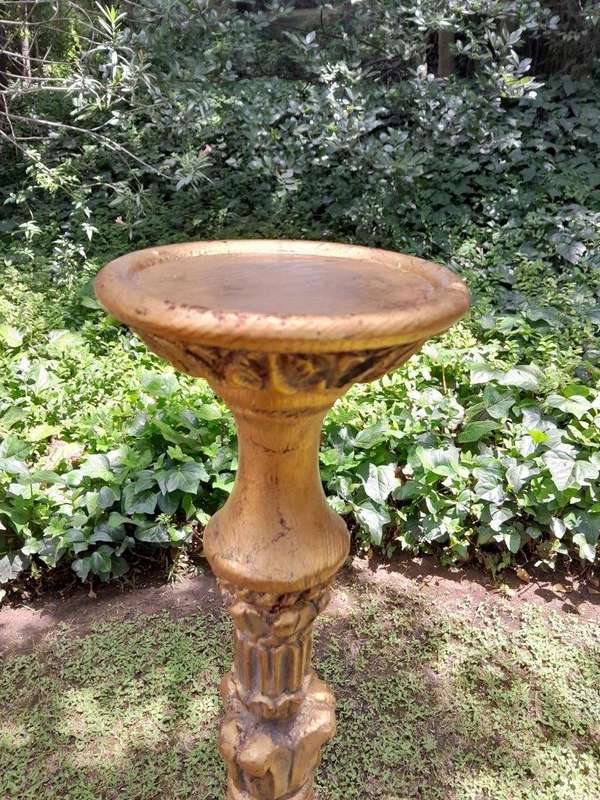 A Pair of Small Size French Style Hand Gilded Candle Holders