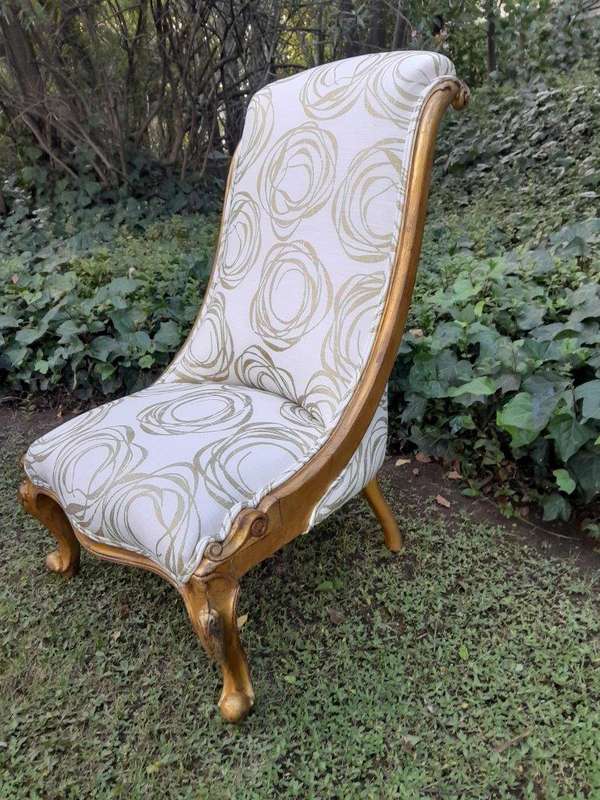 A 19th Century Victorian Mahogany Carved  Bathroom Chair on Original Porcelain Castors