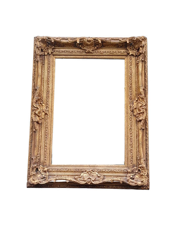 A 20th Century French Style Gilt Framed and Bevelled Mirror