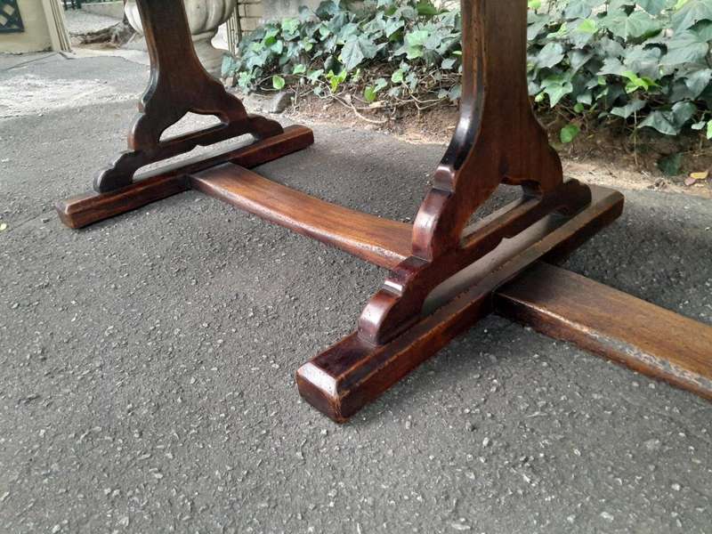 A 19th Century Sleeper Wood Refectory / Dining Table