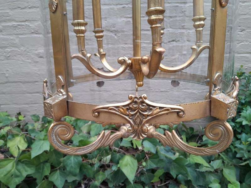 A 20th Century Rare Pair of Brass Lanterns