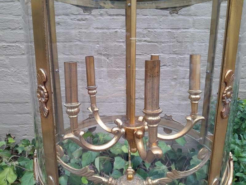 A 20th Century Rare Pair of Brass Lanterns