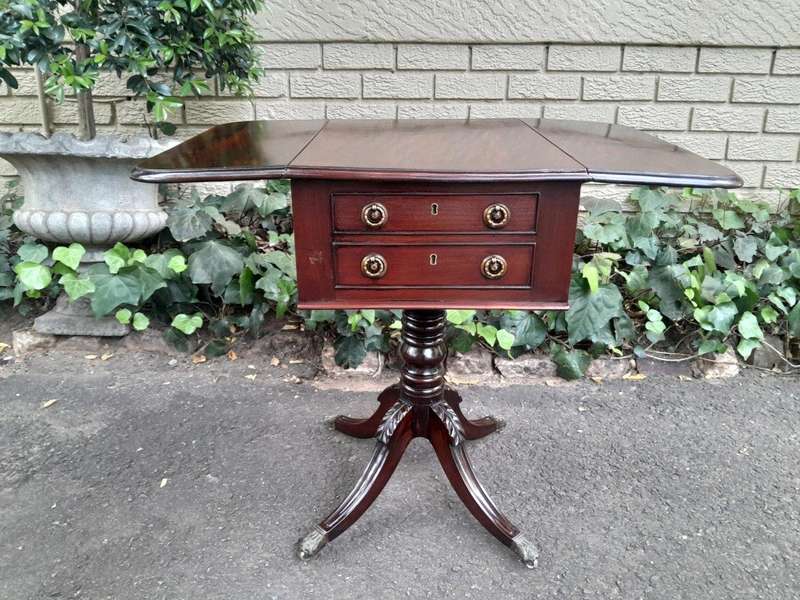 An Antique Victorian Mahogany Sofa Table with BADA (British Antiques Dealers Association) with Dr...
