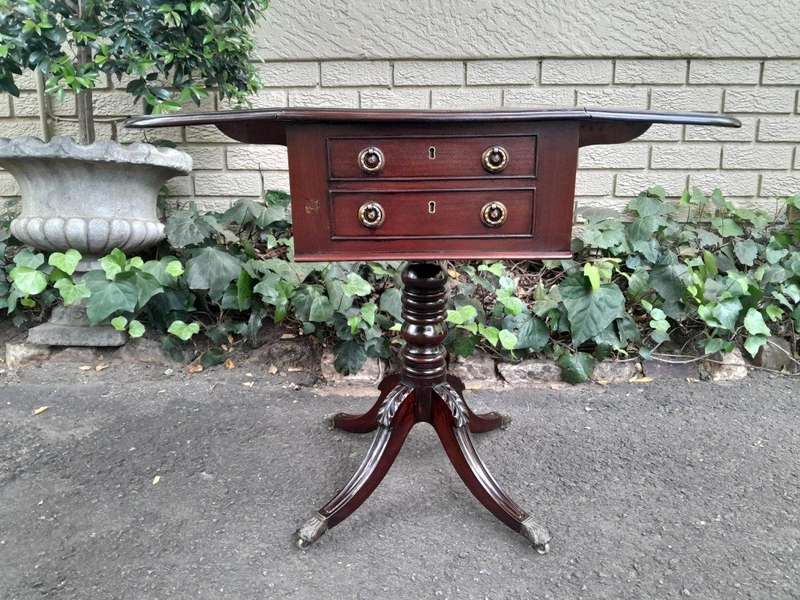 An Antique Victorian Mahogany Sofa Table with BADA (British Antiques Dealers Association) with Dr...