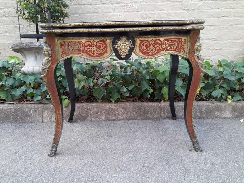 A 19TH Century Boulle and Ebonised Orrmolu Mount Card Table