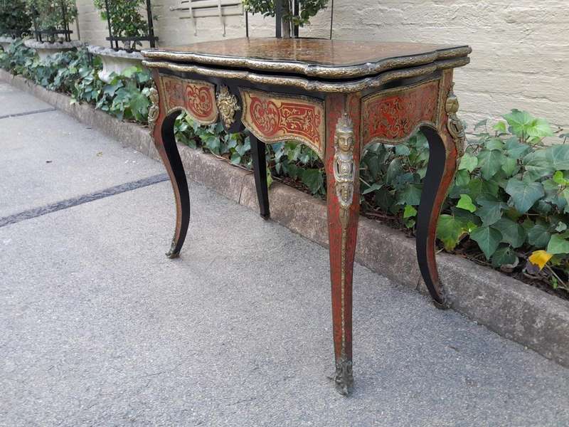 A 19TH Century Boulle and Ebonised Orrmolu Mount Card Table