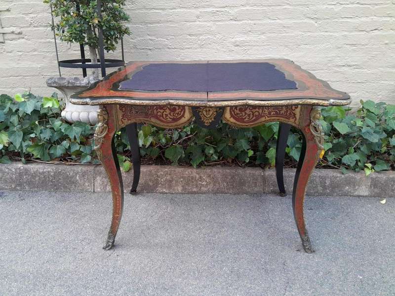 A 19TH Century Boulle and Ebonised Orrmolu Mount Card Table