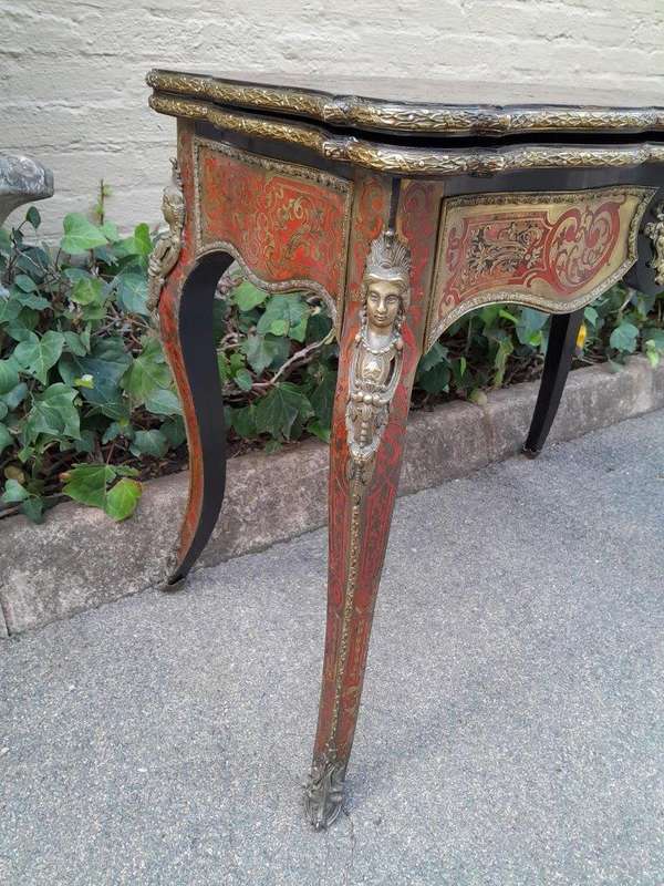 A 19TH Century Boulle and Ebonised Orrmolu Mount Card Table