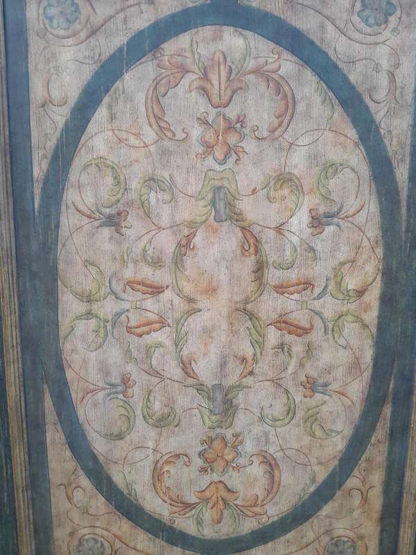 A 20th Century Pair of Painted Wooden Panels