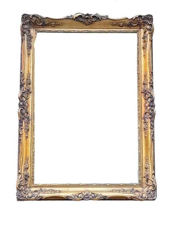 A 20th Century Heavily Carved, Gilded and Bevelled Mirror