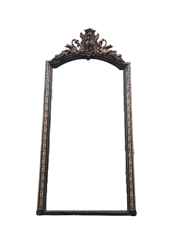 A 20TH Century Carved Gilt-Wood Mirror of Large Proportions