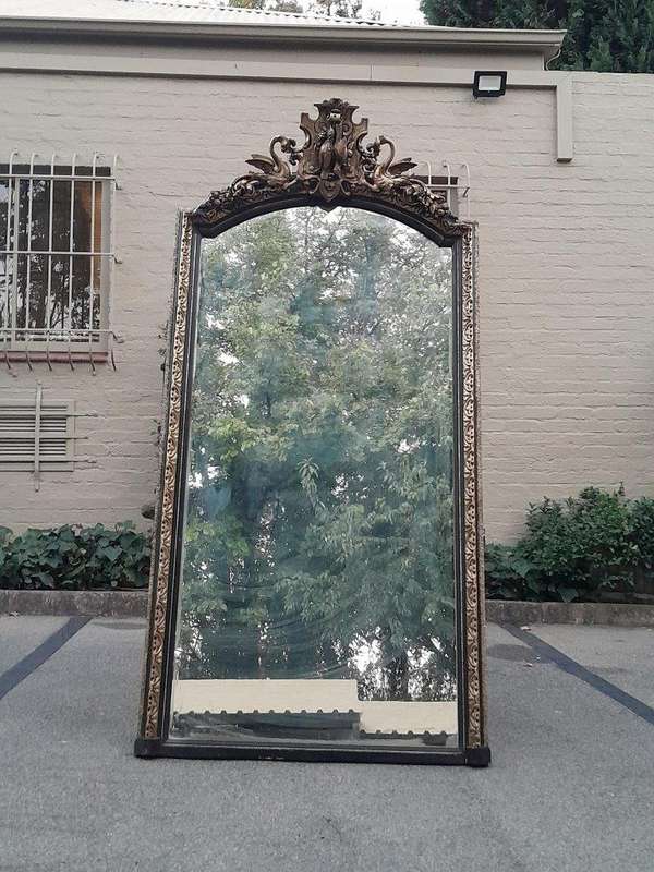 A 20TH Century Carved Gilt-Wood Mirror of Large Proportions