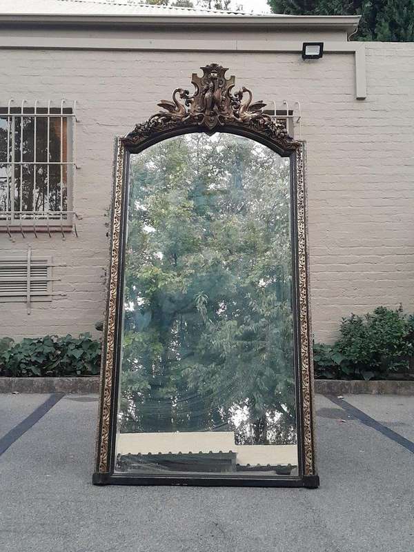 A 20TH Century Carved Gilt-Wood Mirror of Large Proportions