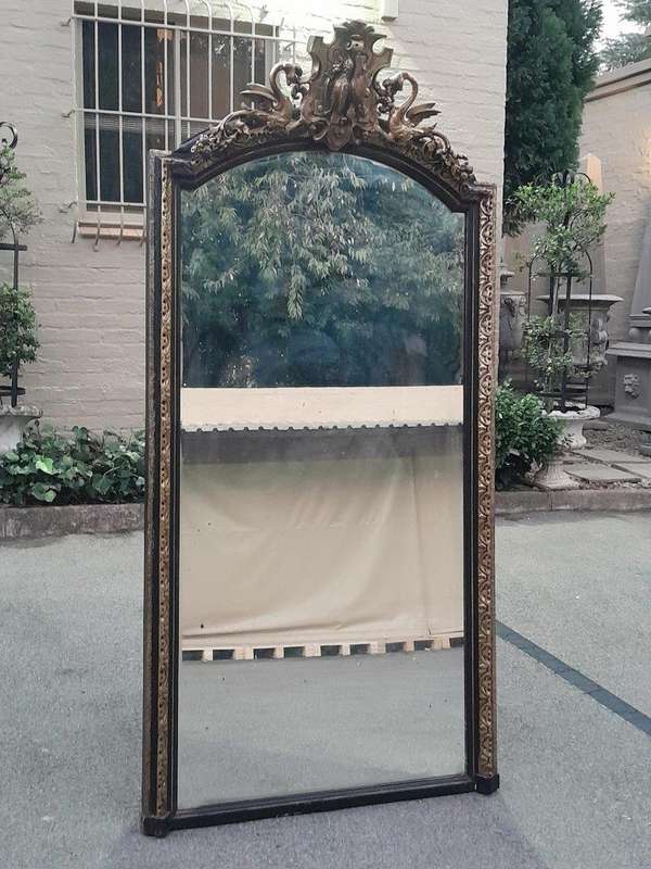A 20TH Century Carved Gilt-Wood Mirror of Large Proportions