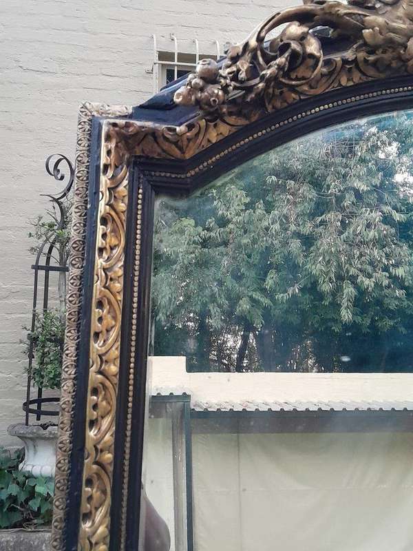 A 20TH Century Carved Gilt-Wood Mirror of Large Proportions