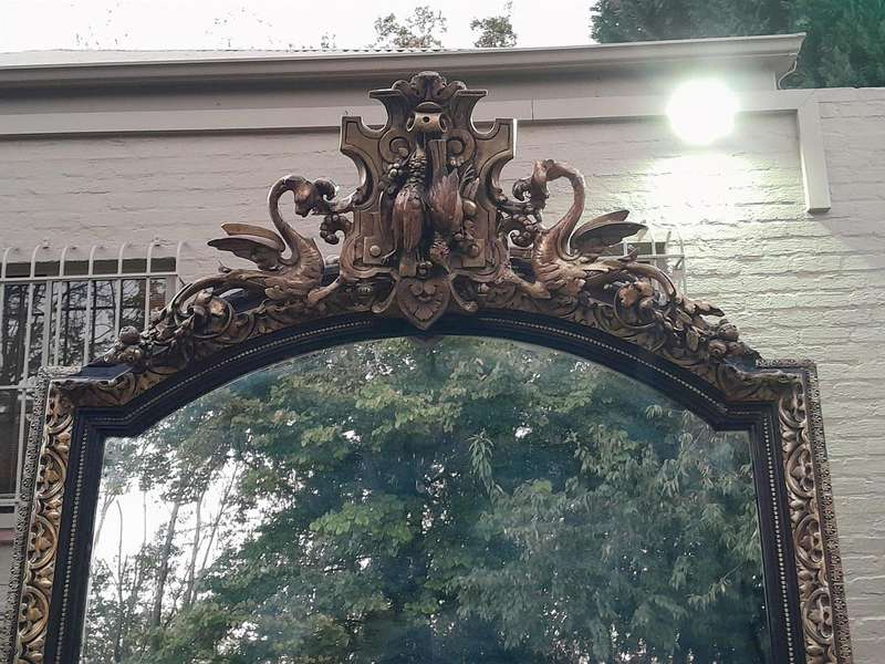 A 20TH Century Carved Gilt-Wood Mirror of Large Proportions