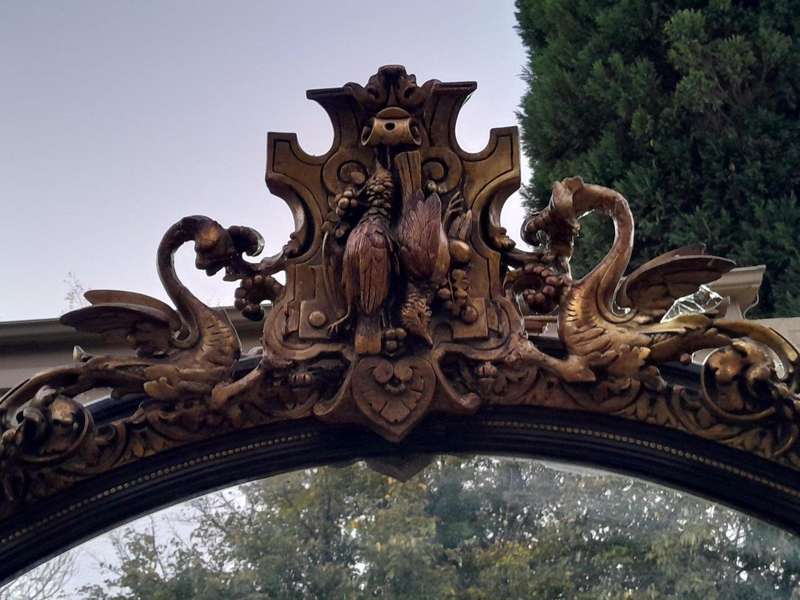 A 20TH Century Carved Gilt-Wood Mirror of Large Proportions
