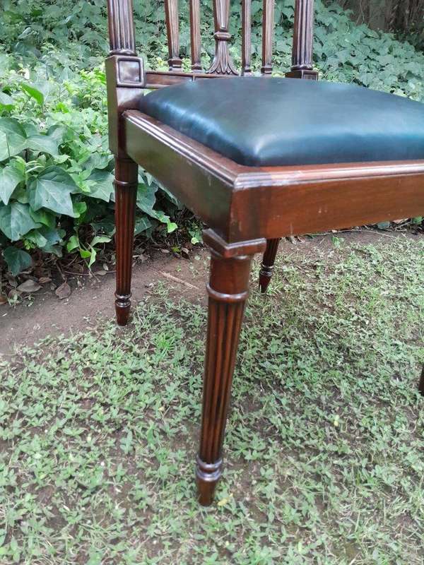 A 20th Century George III Hepplewhite Style Set of Ten Dining Chairs Comprising a Pair of Carvers...