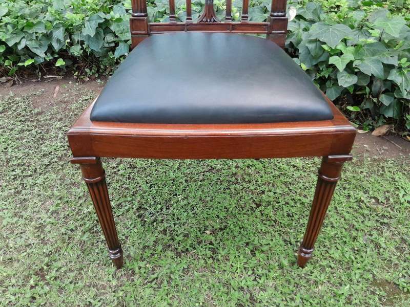 A 20th Century George III Hepplewhite Style Set of Ten Dining Chairs Comprising a Pair of Carvers...