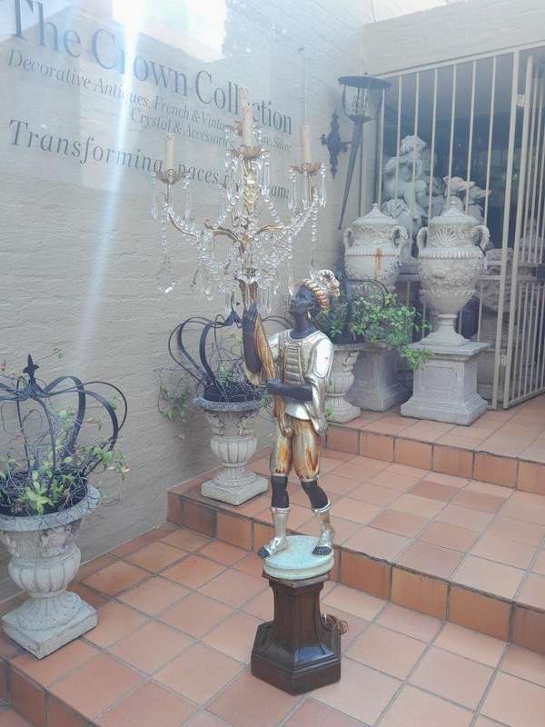A Large Venetian Style Blackamoor Chandelier Lamp of Large Proportion