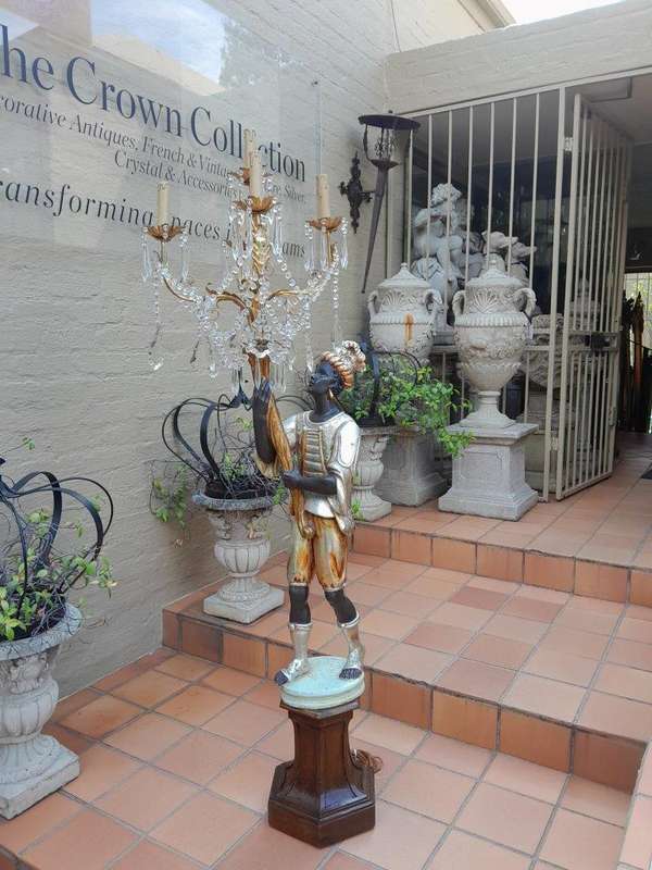 A Large Venetian Style Blackamoor Chandelier Lamp of Large Proportion