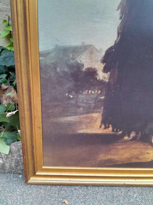 A 20TH Century Pair of Giclee Prints of a Countess and Marchioness of Large Proportions in Gilded...