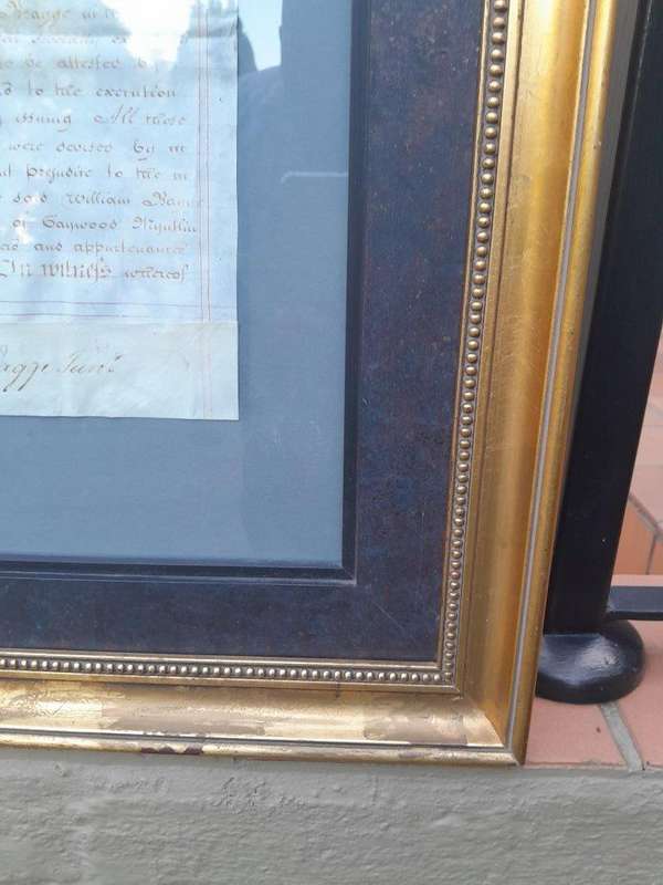 A 20th Century Indenture Ink on Paper with Wax Seals