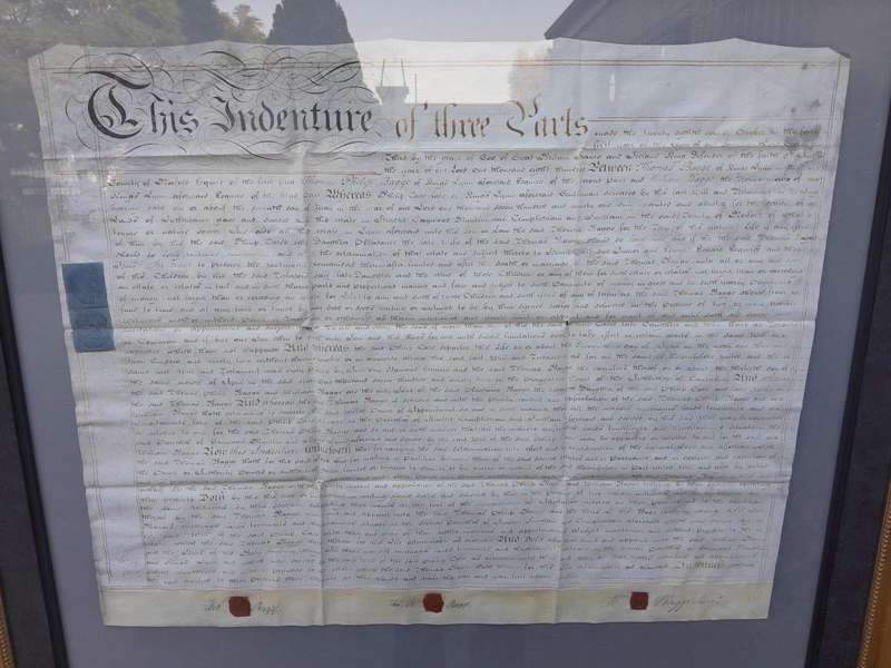 A 20th Century Indenture Ink on Paper with Wax Seals