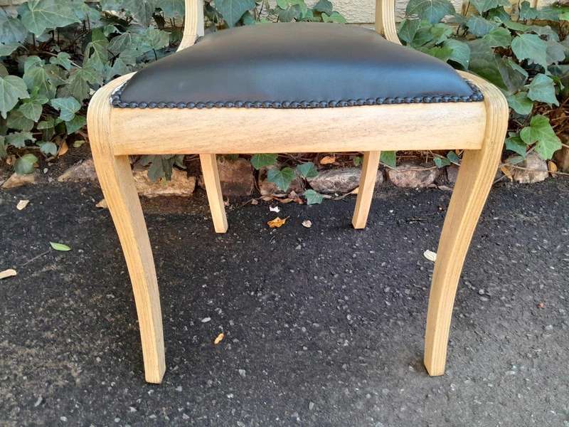 A 20th Century Set of Eight Mahogany Dining Chairs in a Contemporary Bleached Finish
