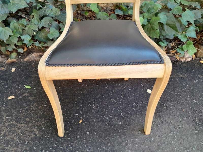 A 20th Century Set of Eight Mahogany Dining Chairs in a Contemporary Bleached Finish