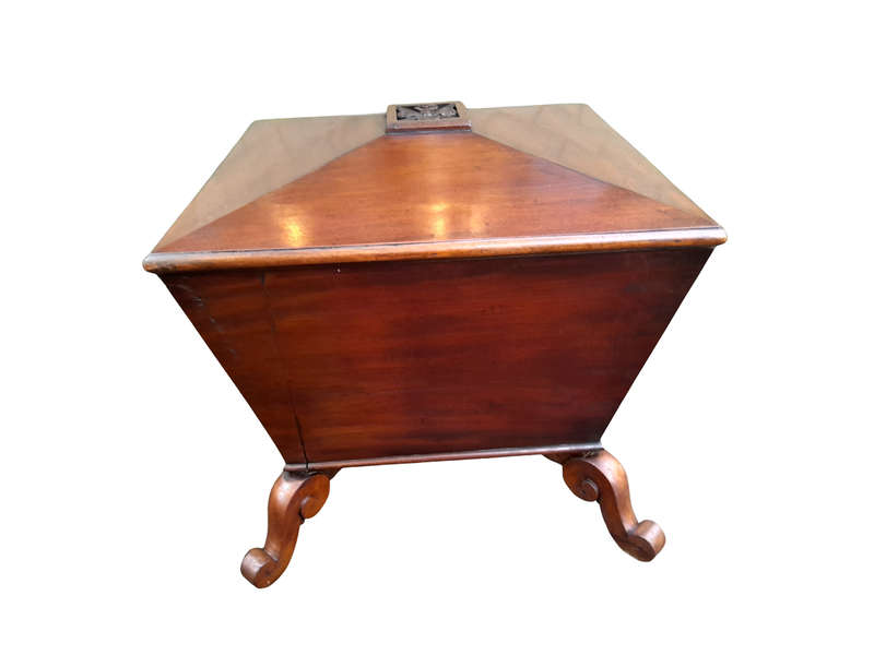 An Antique Regency Circa 1800  Mahogany Cellarette