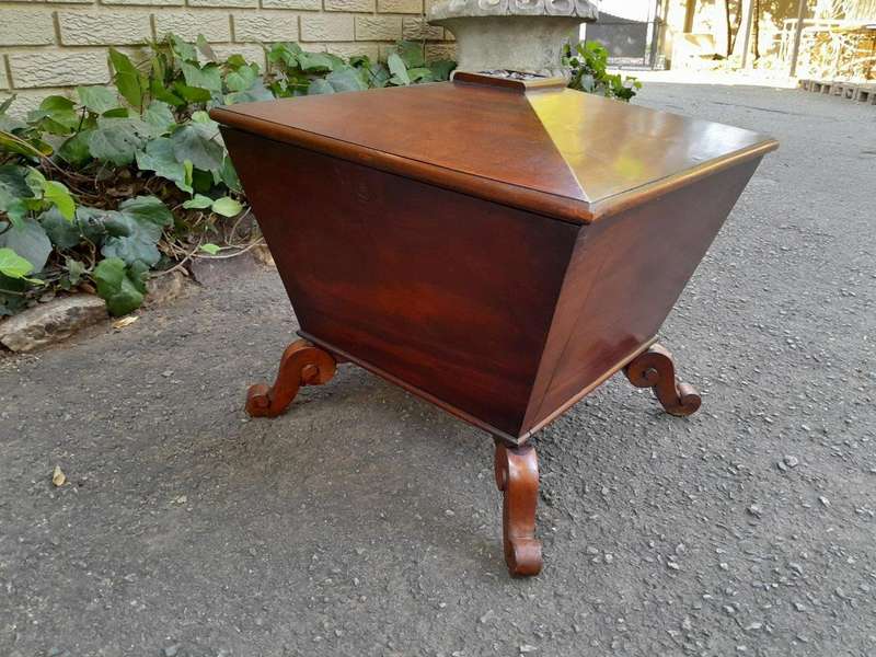 An Antique Regency Circa 1800  Mahogany Cellarette